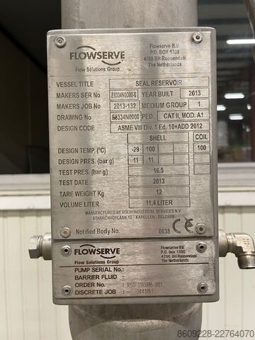 Centrifugal Process Pump Flowserve DURCO Centrifugal Pump Mark 3 ISO 3K125-80-315RV