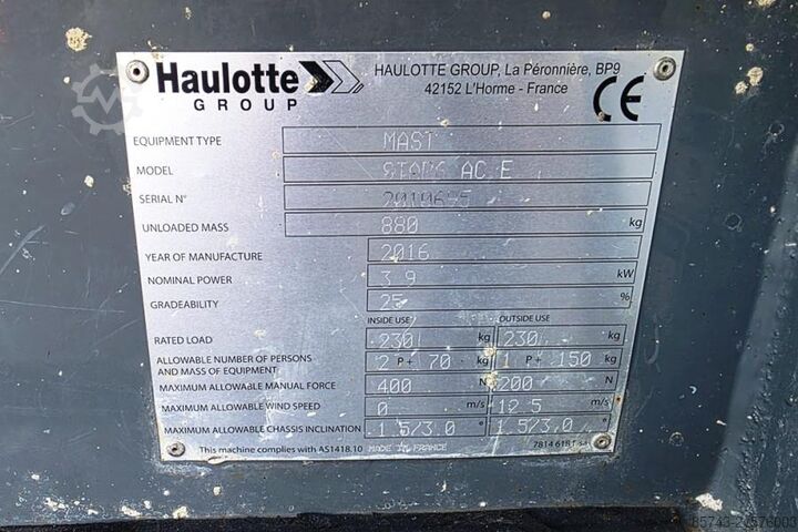 Radlader Haulotte Star 6 Electric, Non Marking Tyres, 5.8m Working H