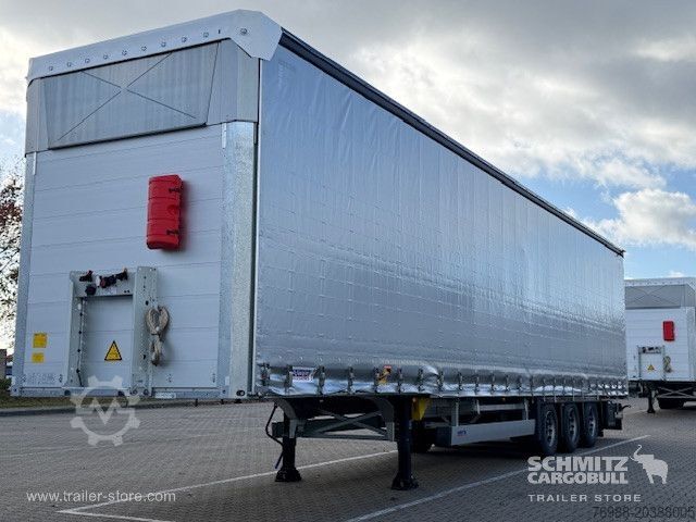 Open semitrailer with tarp Schmitz Cargobull Curtainsider Mega Getränke