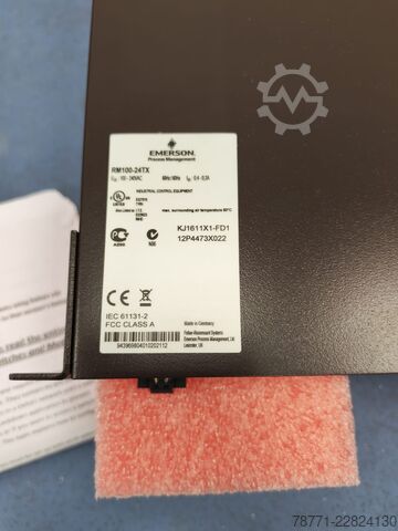 NEUER Ethernet-Switch mit Gehäuse Emerson Process Management RM100-24TX