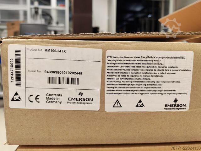 NEUER Ethernet-Switch mit Gehäuse Emerson Process Management RM100-24TX