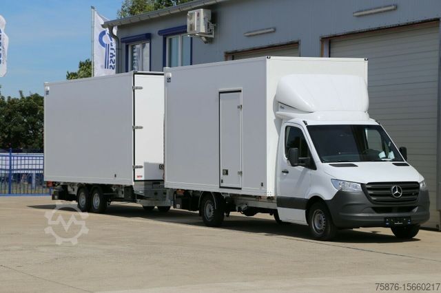 Box van MERCEDES-BENZ Sprinter 319 Koffer-Durchladezug mit AnhÀnger