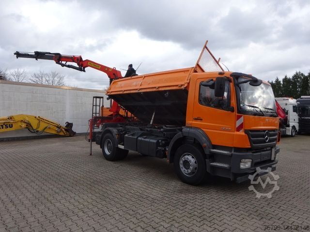 Dreiseitenkipper LKW MERCEDES-BENZ 1833 Axor Kipper mit Kran Wechselsytem