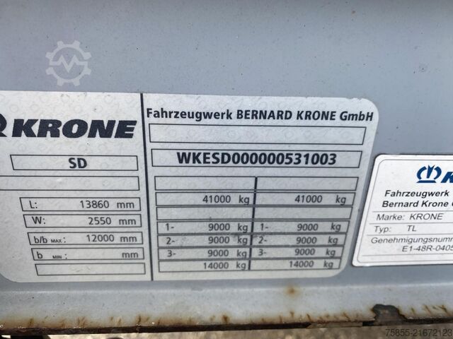 Curtain sided Krone N/A Coil / Mercedes Axles / NL Trailer