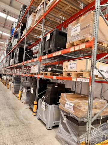 Bolted shelf Highrise Boltless Pallet Racking With Frame Protectors