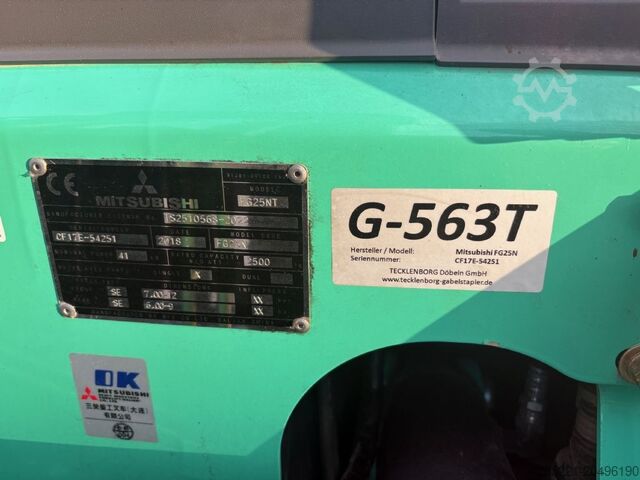 Treibgasstapler Mitsubishi FG25N - Original 867 Stunden