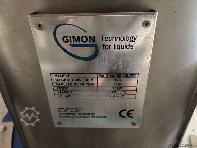 Trommelbeschichtungsanlage Gimon RG1000.2000