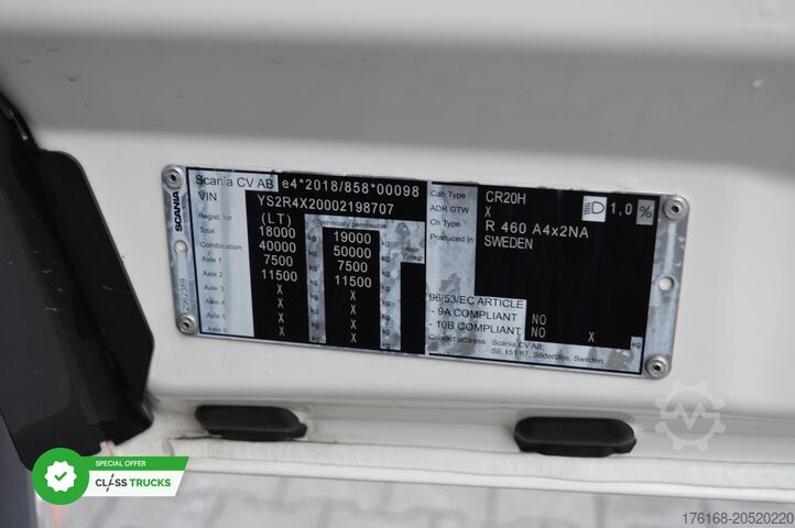 Standard tractor unit SCANIA R460 CR20H Adaptive Cruise Control