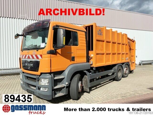 Garbage truck MAN TGS 26.400 6x2-4 LL, Lenk-/Liftachse, Zöller