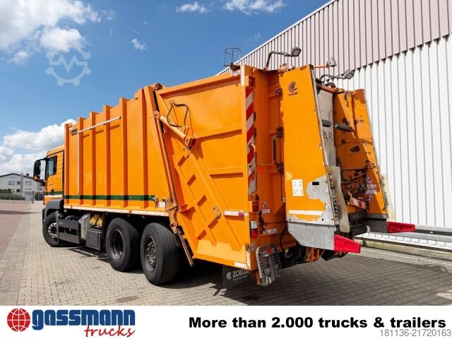 Garbage truck MAN TGS 26.400 6x2-4 LL, Lenk-/Liftachse, Zöller