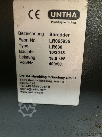 Zerhacker Untha LR 630