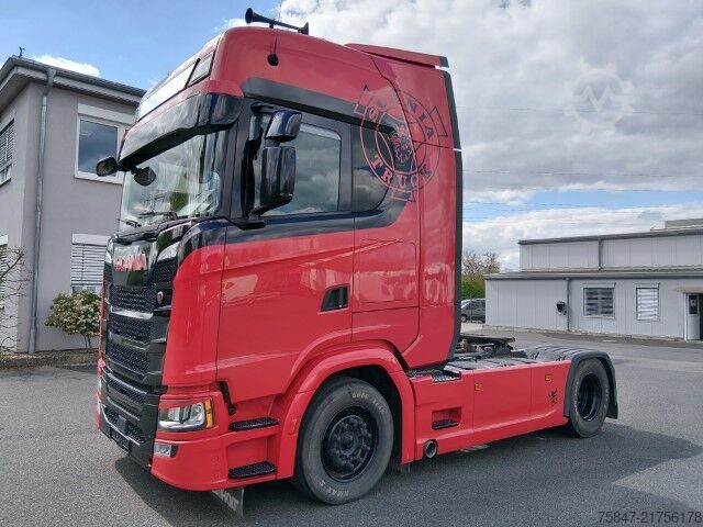 Standard tractor unit SCANIA S 500 A/NB Kipphydraulik Leder Vollluft