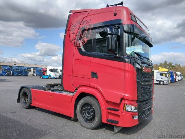 Standard tractor unit SCANIA S 500 A/NB Kipphydraulik Leder Vollluft