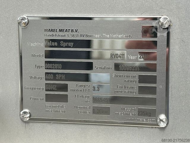Tamping machine Marel ValueSpray
