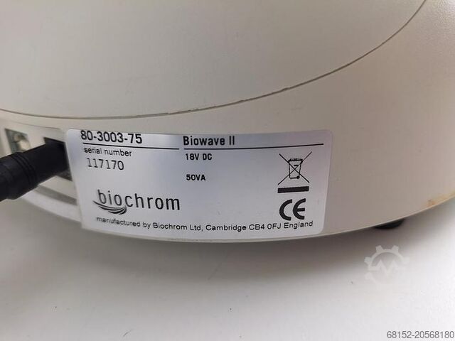 WPA Biochrom Biowave UV/Visible Spectrophotometer WPA Biowave