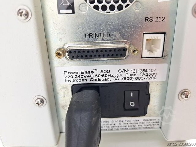 Life Technologies Invitrogen Power Ease 500 Power Supply Invitrogen Powerease 500