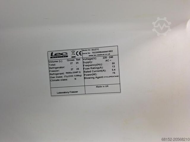 LEC Medical ISU27C Freezer LEC ISU27C