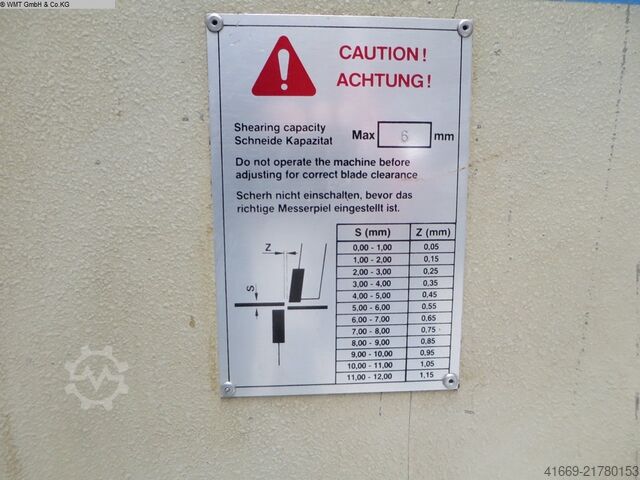 Tafelschere - hydraulisch BAYKAL HGL-3100/6