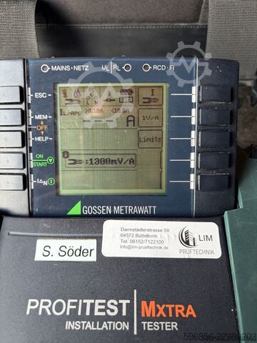 Gossen Metrawatt PROFITEST MXTRA installation tester CAT III CAT IV Gossen Metrawatt PROFITEST MXTRA CAT III CAT IV Tester instalacji