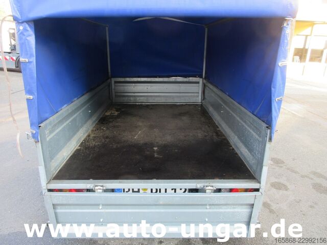 Anhänger mit Pritsche & Plane Temared Tema Anhänger 1.000kg Tieflader Plane
