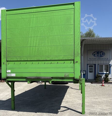 Swap body with flatbed Krone Baustoff 7,45 Multilockrahmen Türen