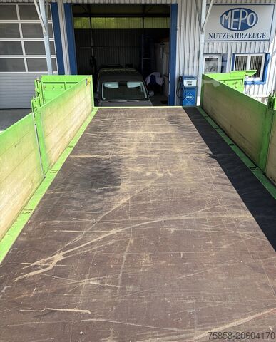 Swap body with flatbed Krone Baustoff 7,45 Multilockrahmen Türen