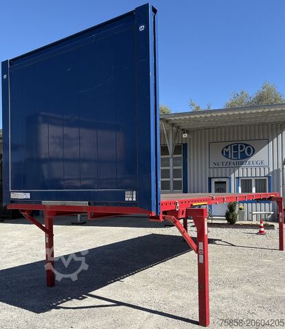 Wechselbrücke mit Pritsche Krone 7,45m BDF Baustoff Multilockrahmen