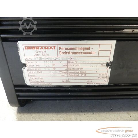 Control unit Indramat MAC071B-0-PS-2-C/095-A-0 Motor SN: 11041