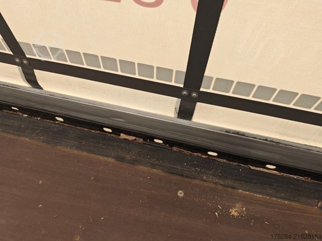Open semitrailer with tarp KÖGEL MEGA Hubdach, Vario FIX, 1. Liftachse