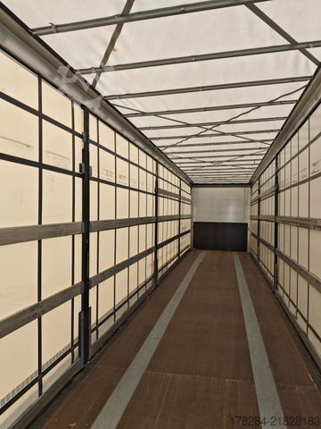 Open semitrailer with tarp KÖGEL MEGA Hubdach, Vario FIX, 1. Liftachse