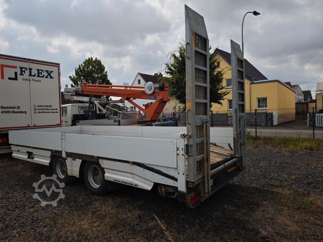 Low loader trailer  Alga TAT B-180, 7,3 mtr., Rampen, 19to. GG. low