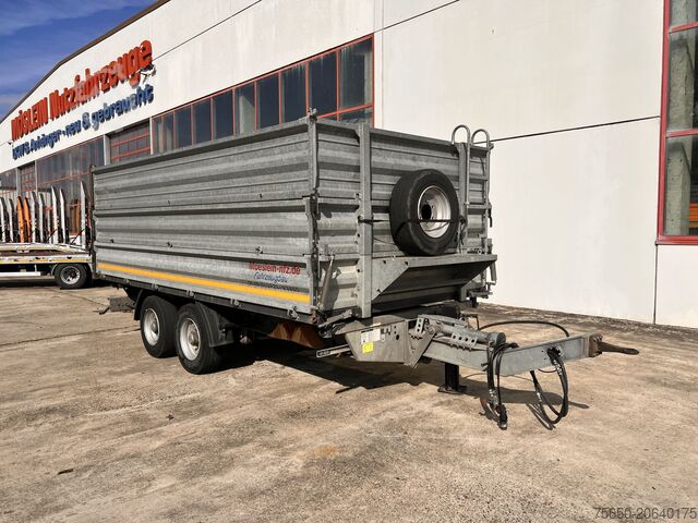 Tipper trailer Möslein TDS 13 Schwebheim  13 t Tandemkipper- Tieflader, Aufsatzbordwände