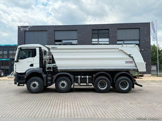 Tipper truck MAN TGS 41.480 BB 8X4 Hydraulische Klappe