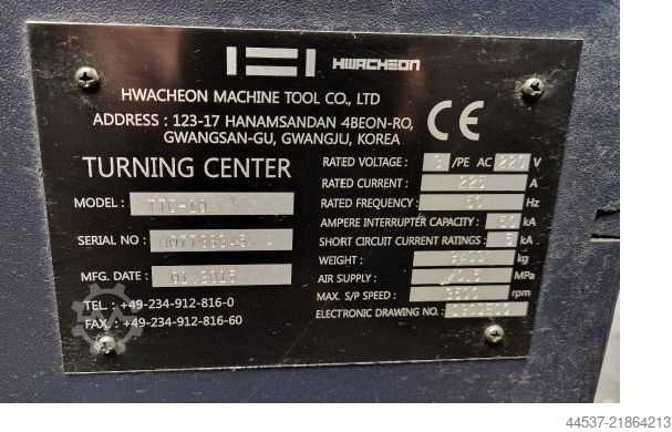 CNC Lathe Hwacheon TTC 110