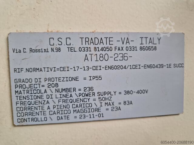 Sehr robuste Zapfenbank COLOMBO Type AT180SX