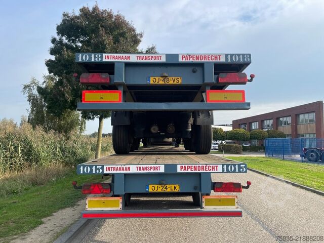 Flatbed Haan OPL 45 Platform / BPW Axles / 2x Liftaxle / Dru...