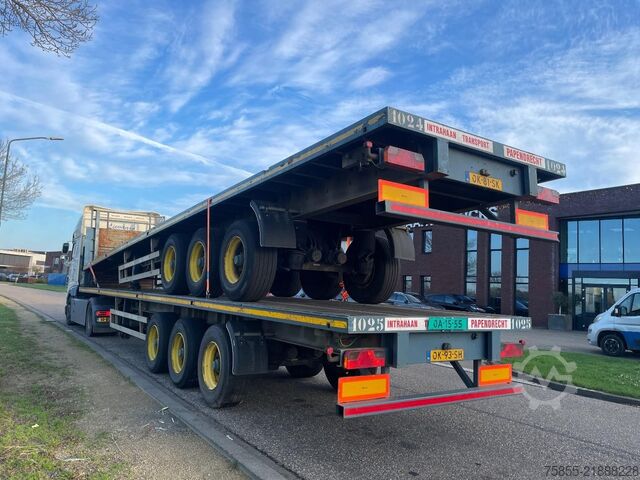 Flatbed Haan OPL45 Heavy Duty / Rungen-Potholes /BPW / 2x Li...
