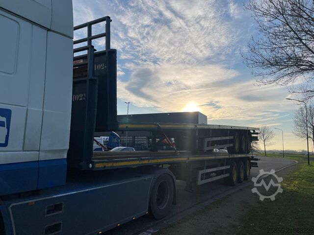 Flatbed Haan OPL45 Heavy Duty / Rungen-Potholes /BPW / 2x Li...