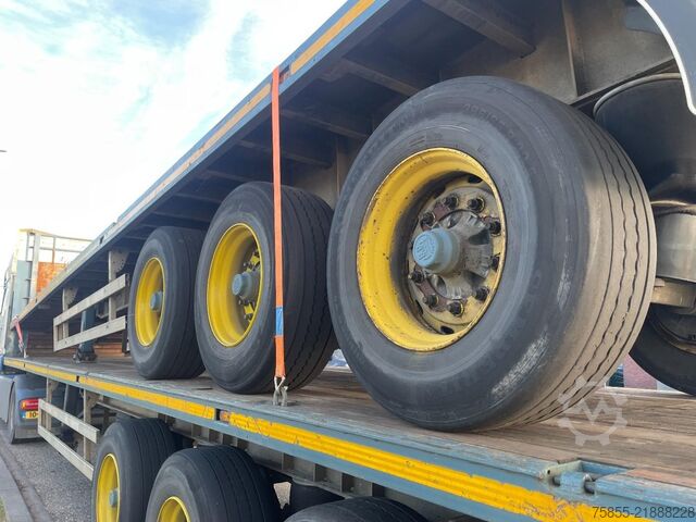 Flatbed Haan OPL45 Heavy Duty / Rungen-Potholes /BPW / 2x Li...