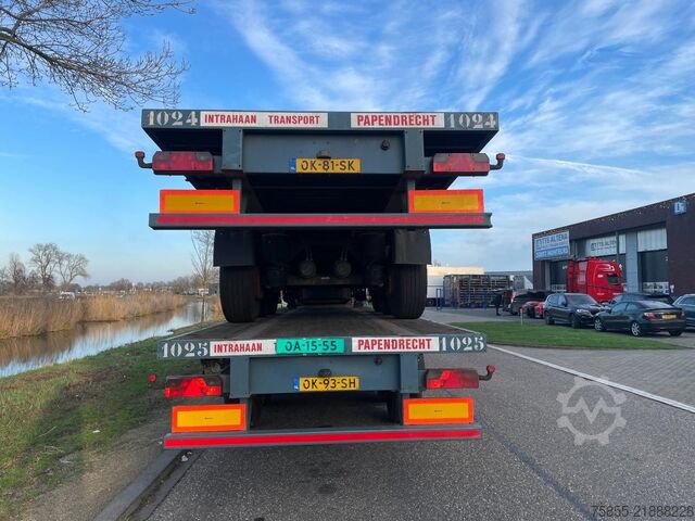 Flatbed Haan OPL45 Heavy Duty / Rungen-Potholes /BPW / 2x Li...