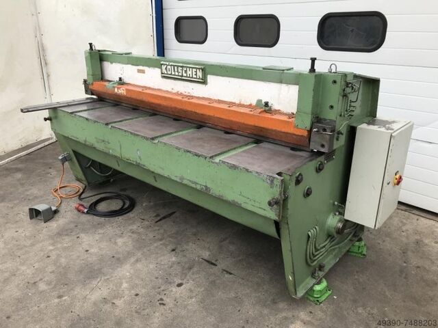 Swing-cut guillotine shear, sheet metal shear, sheet metal guillotine shear KÖLLSCHEN BSK 2000/2