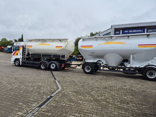 Vakuum-Druck-Lkw MAN TGS 26.480 / SPRITZER SILO / 24+28m3