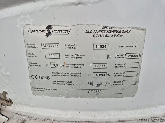 Vakuum-Druck-Lkw MAN TGS 26.480 / SPRITZER SILO / 24+28m3