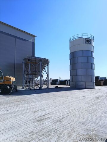 Concrete machine Polygonmach 500Ton capacity cement silo