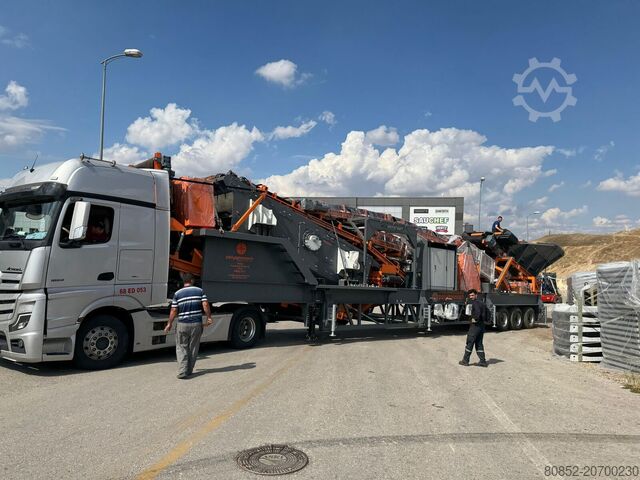 Brechanlage Polygonmach PMSC - 1110 on wheels impact crusher with screen