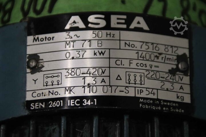 Hydraulic unit 2-way 3 kW 150 bar / 0.37 kW 100 bar ABB ASEA 15 l/min / 0,8 l/min