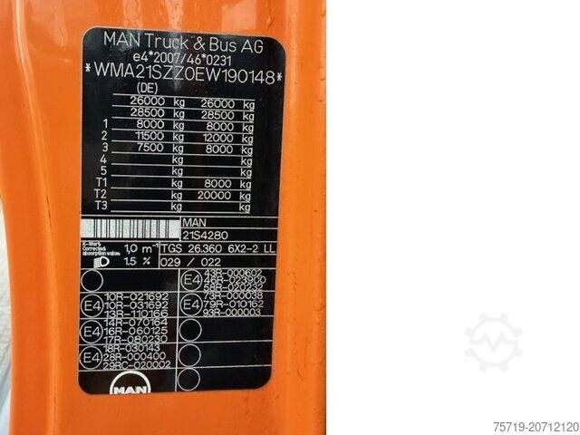 Müllwagen MAN 26.360 6x2 TGS Faun RotoPress