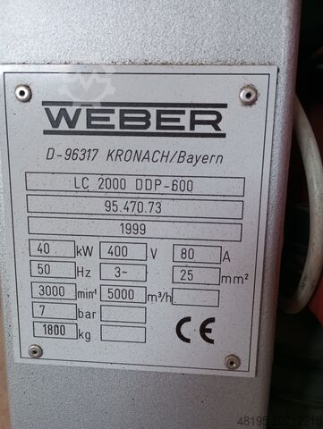 Breitbandschleifmaschine Weber LC - 2000 DDP - 600