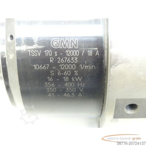 Component GMN TSSV 170 s - 12000 / 18 A SN: R 237633 - ! -