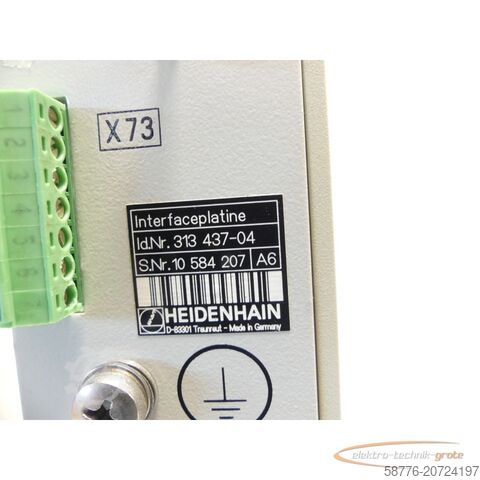 Component Heidenhain 313 437-04 Interfaceplatine SN: 10 584 207 - generalüberholt mit 3 Monaten Gewährleistung-